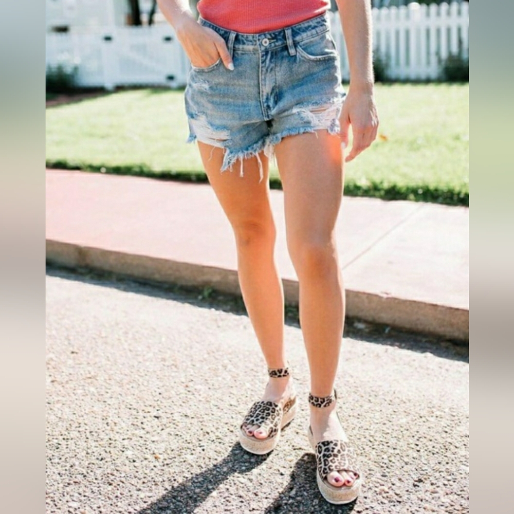 KANCAN HIGH RISE DENIM SHORTS